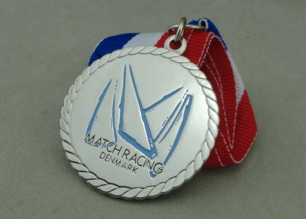 Iron Stamped Die Stamping Awards Ribbon Medals 3.0 mm Thickness Photo Etching