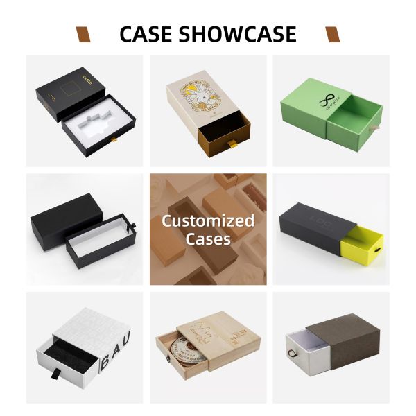 Envase de terciopelo extraíble Inserción caja de joyas de madera para anillos pulseras y relojes con revestimiento de papel logotipo personalizado