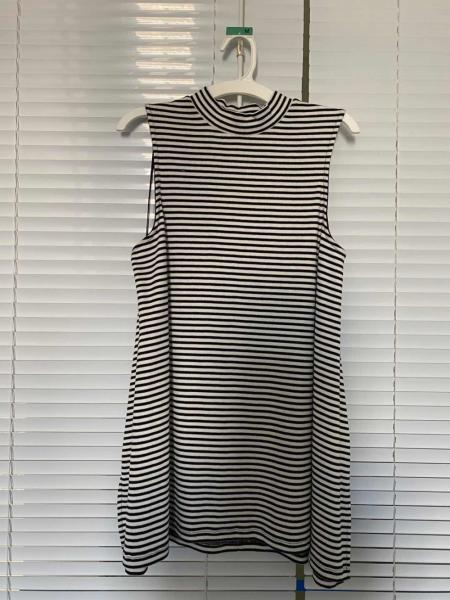 Soft Summer Dark Blue Ladies Dress Clothing 63% Rayon 34% Polyester