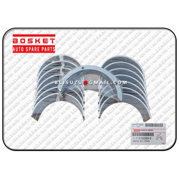 1-11510093-0 Precision Isuzu Engine Parts Cxz51k 6wf1 Steel Main Bearing M4050K