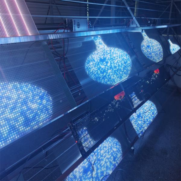 Écran de film transparent à LED à haute perméabilité à 5V