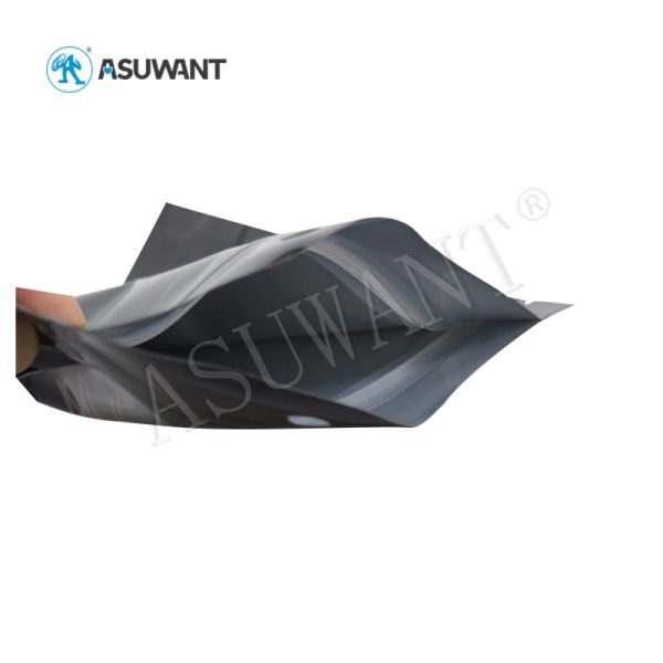 Black Matte Smell Proof Zipper Bags Aluminum Foil Plastic Mylar Gravure Printing