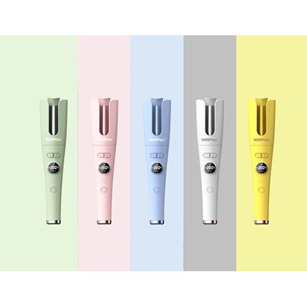 Палочка портативных бесшнуровых волос завивая, облегченный беспроводной автоматический завивая утюг