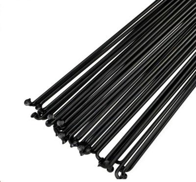 DT champion spoke 2.0/1.8 round spoke J-bend /straight pull head spokes 210-310mm black/silver color