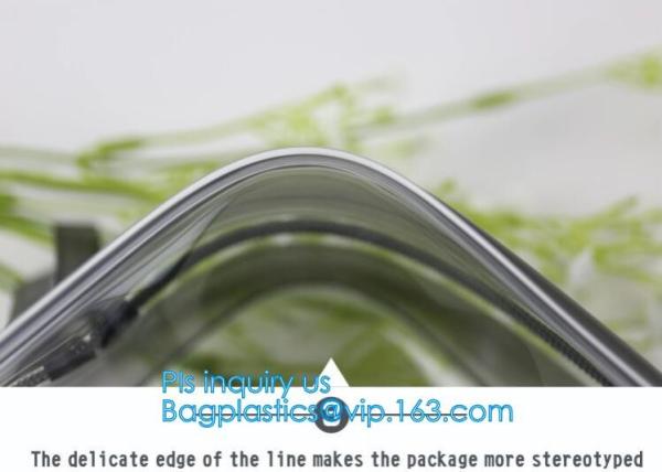 transparent pvc easy take away travel use toothbrush bag, printed zipper PVC Travel Bag For Toothbrush, travel pvc toile