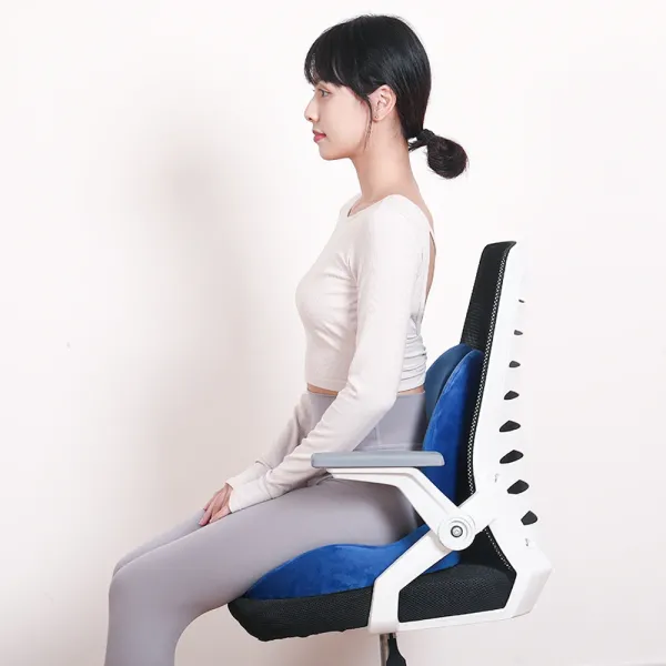 2 in 1 Memory Foam Seat Cushion with Back Support Cushion 35.2X41X9.5cm / 38.6x27x10cm