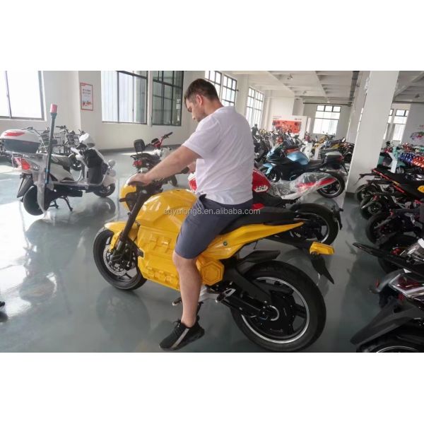 Мощный 1500W/2000W Мотор Электрический мотоцикл с двойным дисковым тормозом и 12-дюймовой шиной