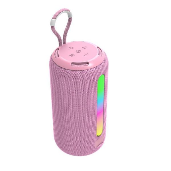 1200mAh Portable Fabric Wireless Speaker , TWS Bluetooth Speaker With RGB Light