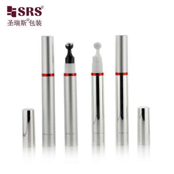 A0031 5ml 10ml 12ml 15ml AS Botella de bola de acero sin aire de rodillo de PP para aplicación de bomba de tornillo de suero para gel