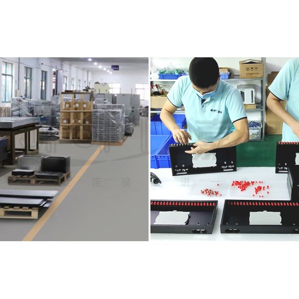 19 Inch 1U 96F MPO Fiber Patch Panel MPO / MTP Patch Panel