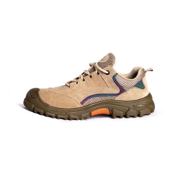Shengjie Steel Toe Lace up Work Boots Low Cut Slip Resistance Oil Resistance Nubuck Cow Leatehr Upper Safety Shoes