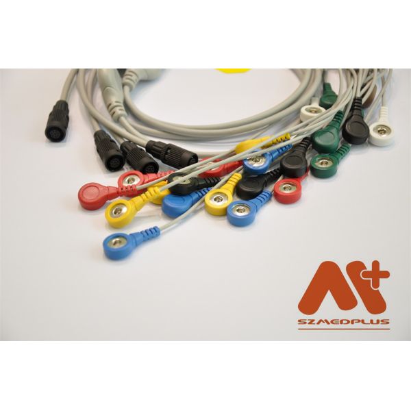 Cable ECG Holter à plomb compatible avec Valenta Mn-08 7