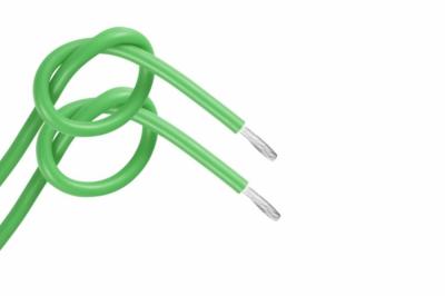 Fio isolado da borracha de silicone do verde 1.5mm para o motor bonde UL3512