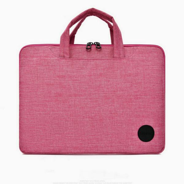 Bolsos bilaterais das malas a tiracolo do portátil do exemplo da mulher de 15,6 polegadas e do portátil dos homens