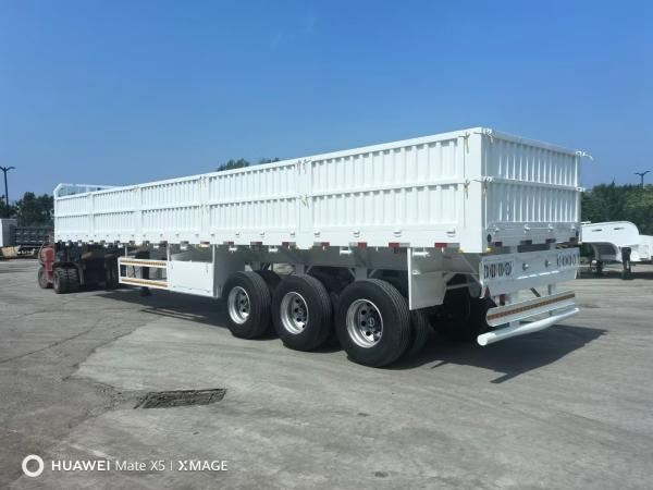 30t 50t Dry Cargo Carrier Fence Side Wall Van Truck Semi Trailer with Fuwa / BPW Axle