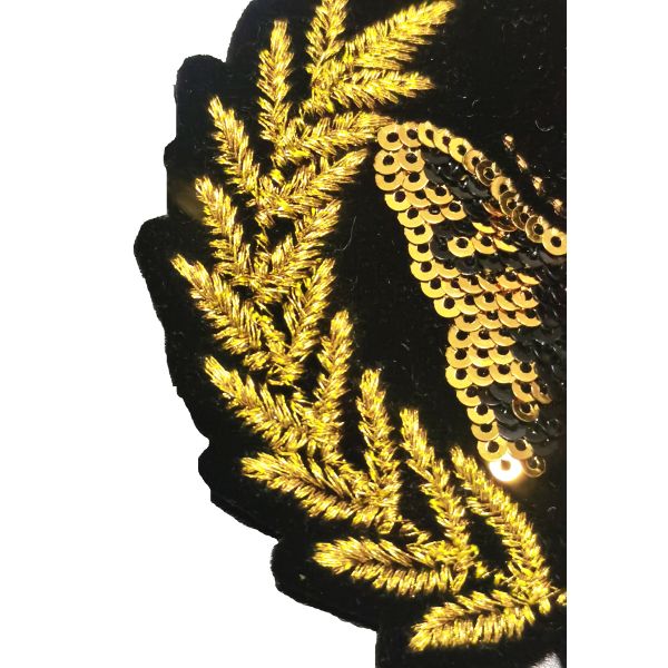 Small Crown Sequin Patch Stamp Popular Crown Dress Butterfly Chest Bead Patch Patch Accessories