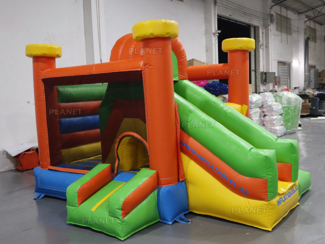 Colorful Mini Party Rental Inflatable Bouncy Castle Combo
