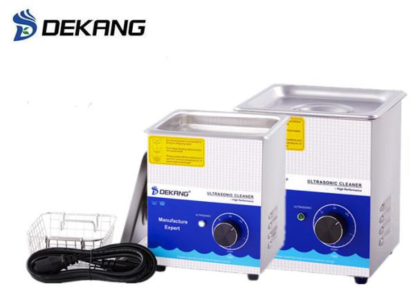 Timing SUS 304 Mechanical Ultrasonic Cleaner , 1.3L Small Ultrasonic Jewelry Cleaner 