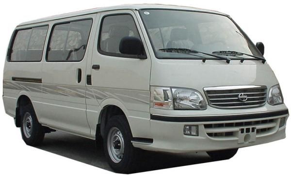 2.5 Diesel 2.7 Petrol Coaster Bus , Standart Roof Mini Bus van For Tourist