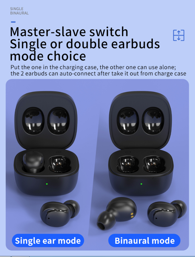 Отменять шума шлемофона водоустойчивых наушников Bluetooth 5,0 Earbuds беспроводной