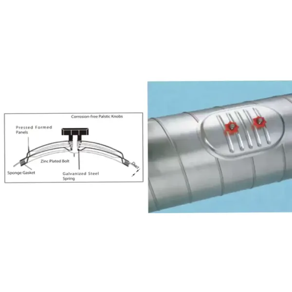 HFSS-CA Air Duct Galvanized Steel Oval Access Door