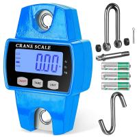 Báscula colgante digital de acero inoxidable ABS de 660 lb, 300 kg, mini grúa, pantalla LCD/LED, ganchos para granja, caza, pesca, exterior, personalizable por OEM