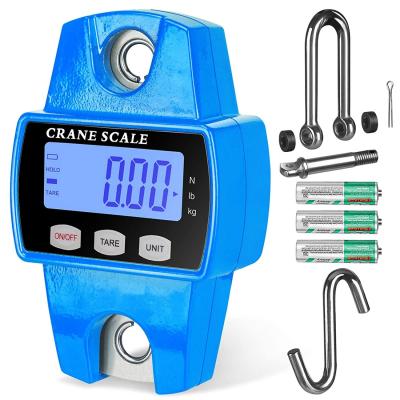 Balance numérique suspendu en acier inoxydable ABS 300 kg, mini-grue, écran LCD/LED, crochets pour ferme, chasse, pêche, extérieur, personnalisable OEM