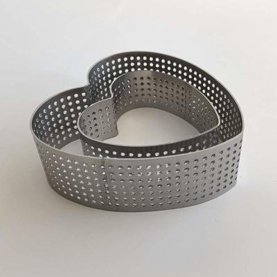 Heart Shape Perforated Metal Filter Screen Mesh Heat Resistance