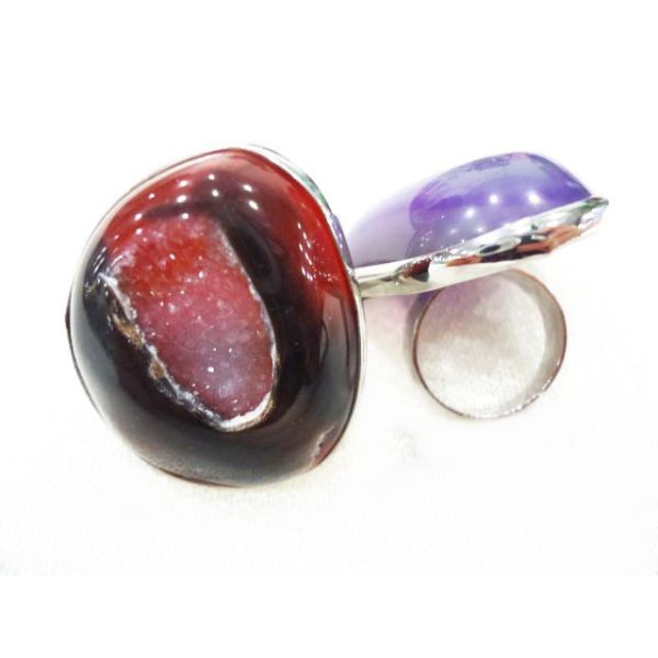 Mix Color Style Design Fashion Druzy Agate Jewelry, Agate Stone Ring