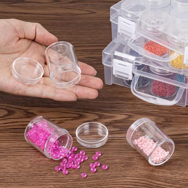 Bead Organizer Box, Diamond Painting Storage Containers, 14 Slots Diamond Art Storage Case Clear Beads Organization