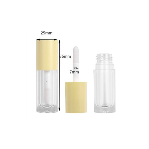 6ml plastic Pink Custom Private Label Lip Glaze Tube Packaging Lip Gloss Tube