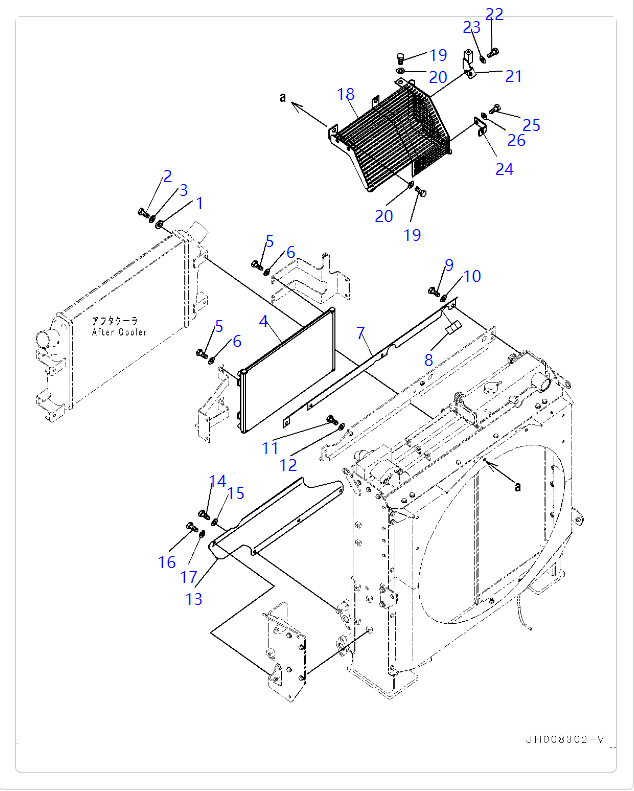 208-979-7520 2089797520 Конденсаторные кондиционеры для экскаваторов KOMATSU PC130 PC160 PC200