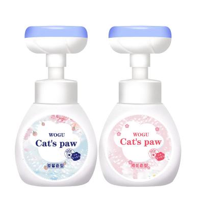 Pompe inodore 200ml PETG de distributeur de savon de main de timbre de fleur de sécurité