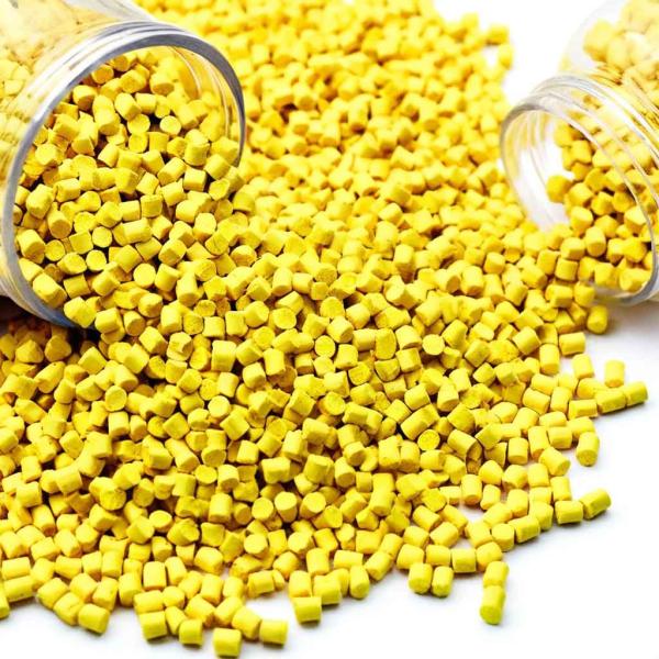 Antiblock EVA Foaming Agent Masterbatch Yellow Color For Cosmetic Bottle Molding