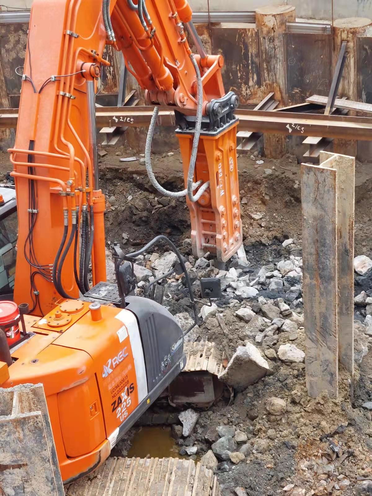 Рука метро экскаватора DOOSAN DX215, Antiwear рука экскаватора для прокладывать тоннель