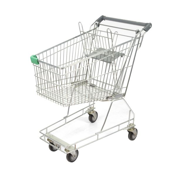 Carretilla de cadena australiana de las compras de la tienda del metal 125L de la carretilla grande convencional de las compras