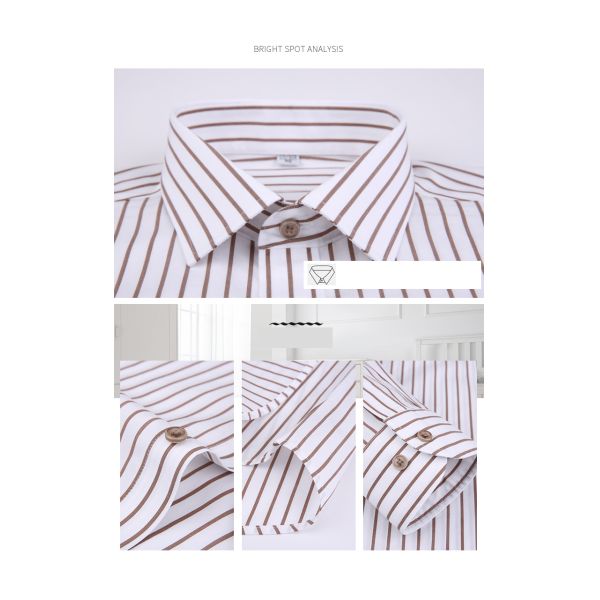 Мужчина хлопчатобумажная короткая длинная рукава французская манжета формальные платья рубашки для профессиональной одежды