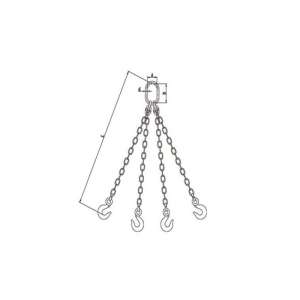 OEM Lifting Tools Chain Weight Excellent Alloy Steel Three Or Four Legs Complete Sets