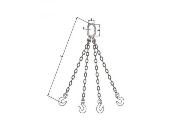OEM Lifting Tools Chain Weight Excellent Alloy Steel Three Or Four Legs Complete Sets