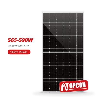 28.6kg TOPCON Amosolar 144 Cells 565w 580w 585w 590w Mono Solar Panel Short Lead Time