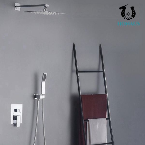 Commercial Concealed Valve Showers Embedded Concealed Rain Shower Set