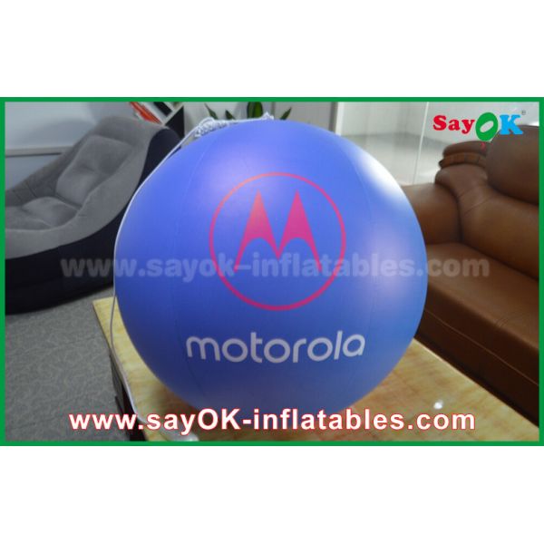 Голубое/красное раздувное украшение освещения закрыло воздушный шар смертной казни через повешение для рекламировать