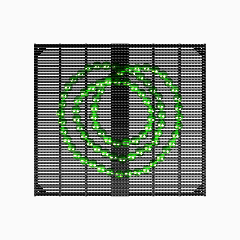 High Brightness P3.9 4000-4500cd 1000*500mm LED Grille Screen Outdoor LED Display for Commercial Advertising Campaigns