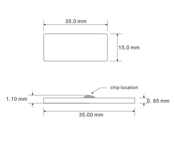 Etiqueta de lavanderia RFID UHF automatizada e inteligente com chip Ucode 8 para gerenciamento de roupa
