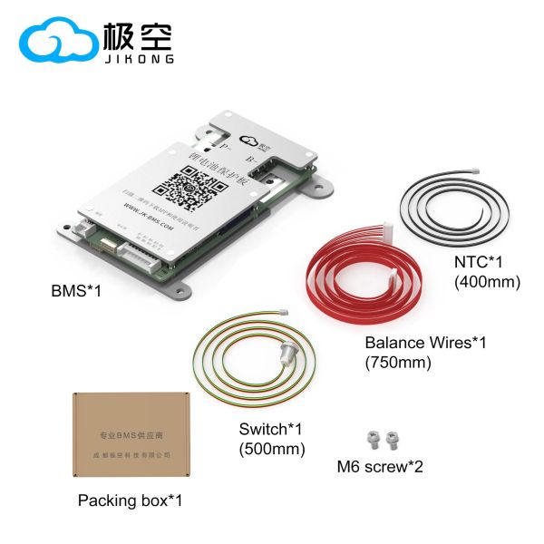BMS Jk-Bd4a8s4p Jk-Bd4a8s6p LiFePO4 Li-ion Lto Battery Active Balancer Smart BMS 4s/8s 12V/24V 40A 60A
