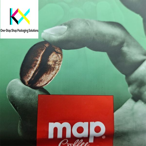Aluminium Foil VMPET Rotogravure Printed Pouches Coffee Bean Packaging Bags