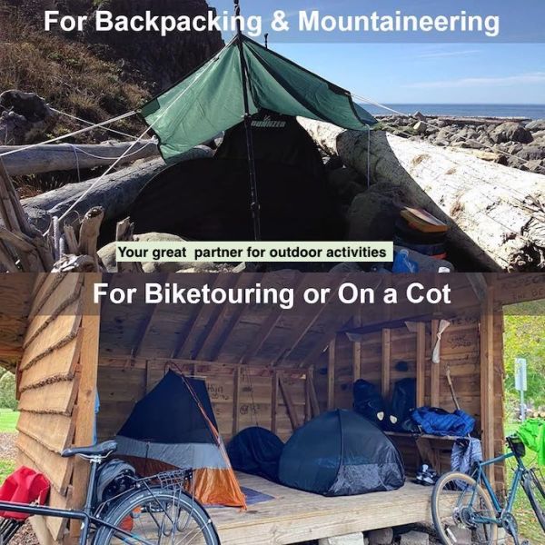 82.6*27.6*19.7 дюймов черные легкие подъемные палаточки с водонепроницаемым полом из стекловолокна