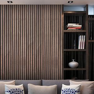 Panneau acoustique en bois pour revêtement intérieur de murs