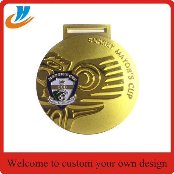 Custom die cast  medals with gold silver copper plated medals