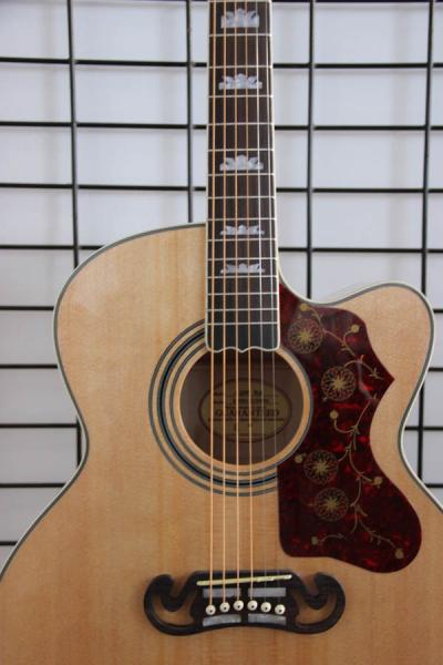 Free shipping nature color cutaway J200 acoustic guitar